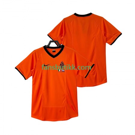 Fotballdrakt Nederland 2000 Retro Hjemmetrøye Kortermet